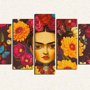 Cuadro 5 piezas Frida