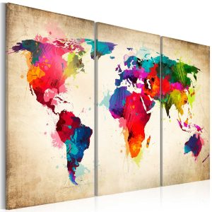 Cuadro Mapa Colores