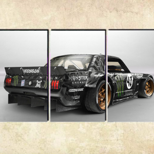 Cuadro Ford Mustang atras