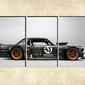 Cuadro Ford Mustang lateral