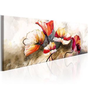 Cuadro decorativo flores colores