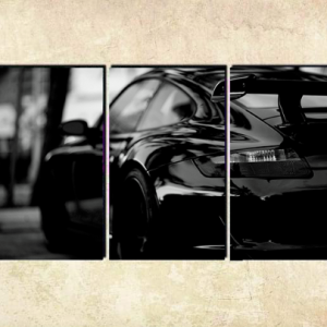 Cuadro Porsche negro