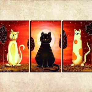 Cuadro Dibujo gatitos