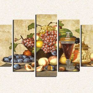 Cuadro 5 piezas frutera