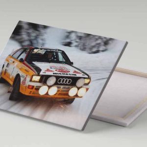 Cuadro 30x40 Audi Quattro Rally en Nieve