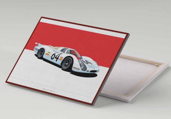 Cuadro 30x40 Porsche 908LH Le Mans
