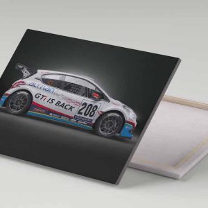Cuadro 30x40 Peugeot 208 GTI Rally