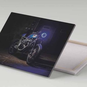 Cuadro 30x40 Moto Racer Oscuridad
