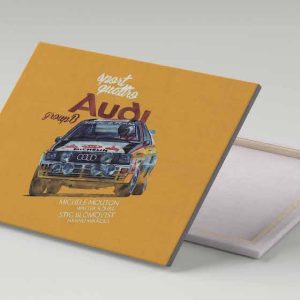 Cuadro 30x40 Audi Quattro Grupo B Rally