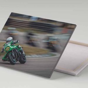 Cuadro 30x40 Moto Racer Verde