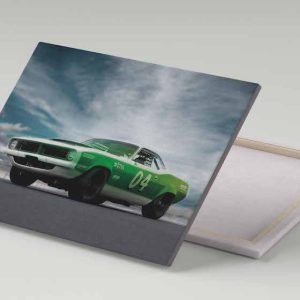 Cuadro 30x40 Dodge Challenger Verde