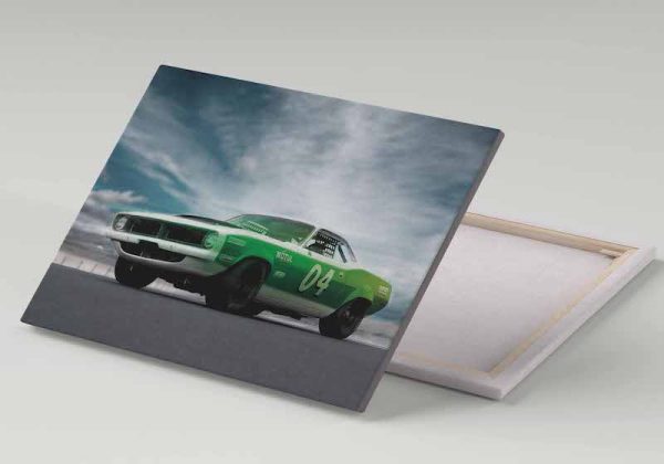 Cuadro 30x40 Dodge Challenger Verde