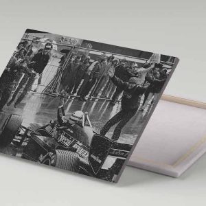 Cuadro 30x40 Ayrton Senna Lotus Team F1 Celebrando