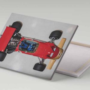 Cuadro 30x40 Lotus Ford 49C desde Arriba