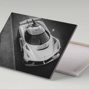 Cuadro 30x40 Koenigsegg Jesko Blanco y Negro