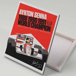 Cuadro 40x30 Ayrton Senna Campeonatos