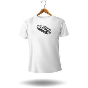 Polera Porsche 911 Blanco y Negro