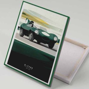 Cuadro 40x30 Jaguar D-Type