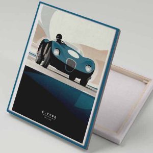 Cuadro 40x30 Jaguar C-type