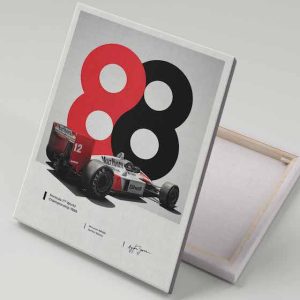 Cuadro 40x30 Senna McLaren 88