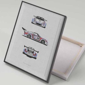 Cuadro 40x30 Porsche Kremer