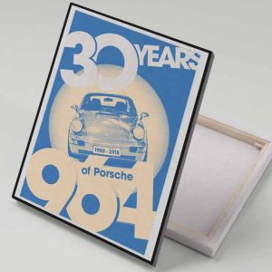 Cuadro 40x30 Porsche 964 30 años