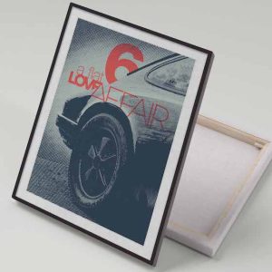 Cuadro 40x30 Porsche Love