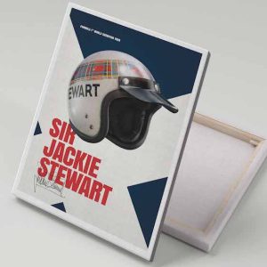 Cuadro 40x30 Jackie Stewart Helmet