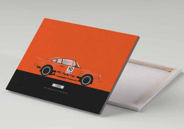 Cuadro 30x40 Porsche 911 Carrera RS Rojo
