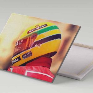 Cuadro 30x40 Ayrton Senna Casco