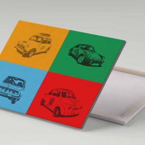 Cuadro 30x40 Vehiculos Carreras Colores