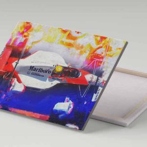 Cuadro 30x40 Mclaren F1 Ayrton Senna Pits