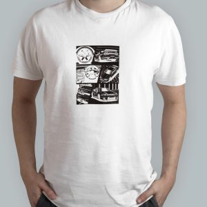 Polera Nissan Skyline Cuadriculas