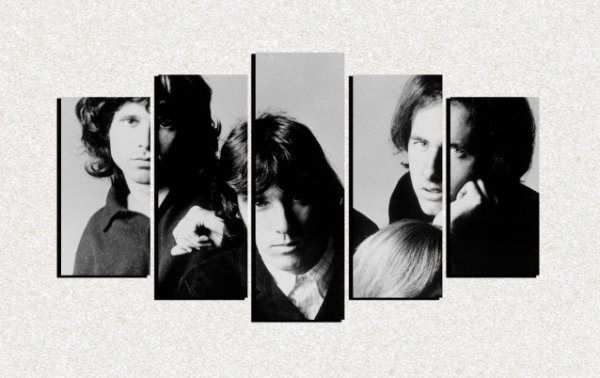 Cuadro 5 piezas The Doors