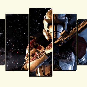 Cuadro 5 piezas Mandalorian