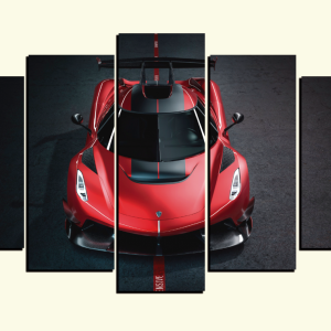 Cuadro 5 piezas Koenigsegg Jesko
