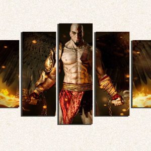 Cuadro 5 piezas Kratos
