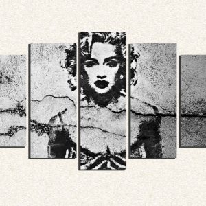 Cuadro 5 piezas Madonna