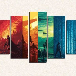 Cuadro 5 piezas Starwars