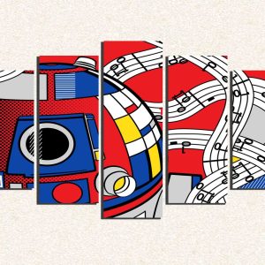 Cuadro 5 piezas R2-D2
