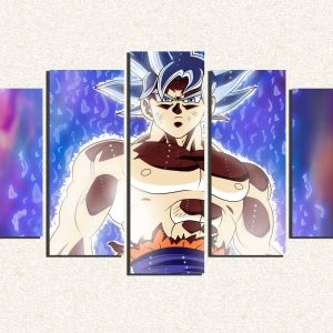 Cuadro 5 piezas Goku Ultra Instinto