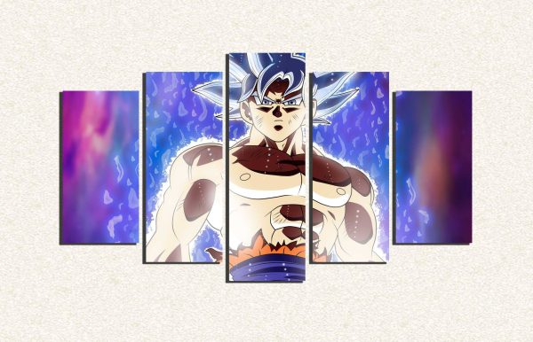 Cuadro 5 piezas Goku Ultra Instinto