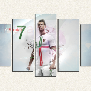 Cuadro 5 piezas CR7