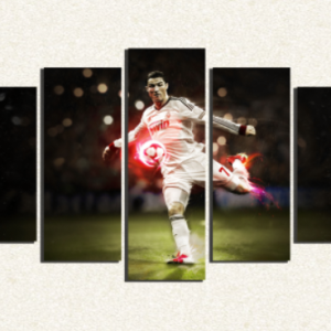 Cuadro 5 piezas Cristiano Ronaldo Volea