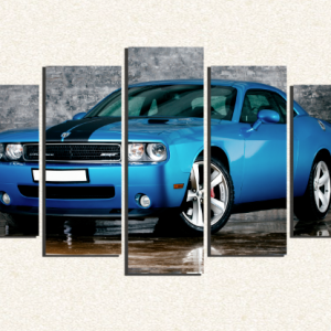 Cuadro 5 piezas Dodge Challenger