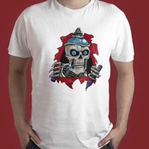 Polera Calavera Lápiz
