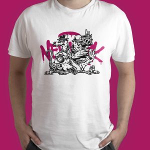 Polera Rata y Paloma Graffiteros