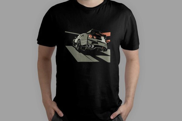 Polera Nissan Skyline gris