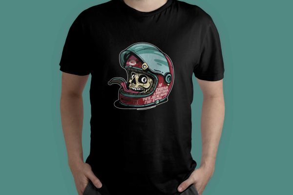 Polera Casco Calavera